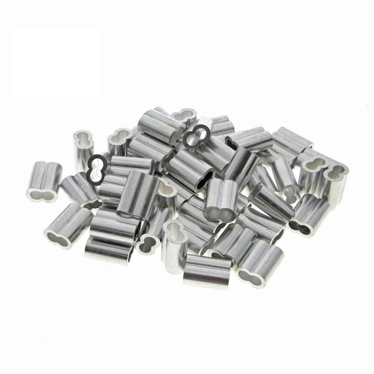 aladdien - Aluminium Sleeves - Kabelverbinder - 4mm - Robuuste toepassingen - Elektrische verbinding - Hoge kwaliteit - Voor diverse projecten