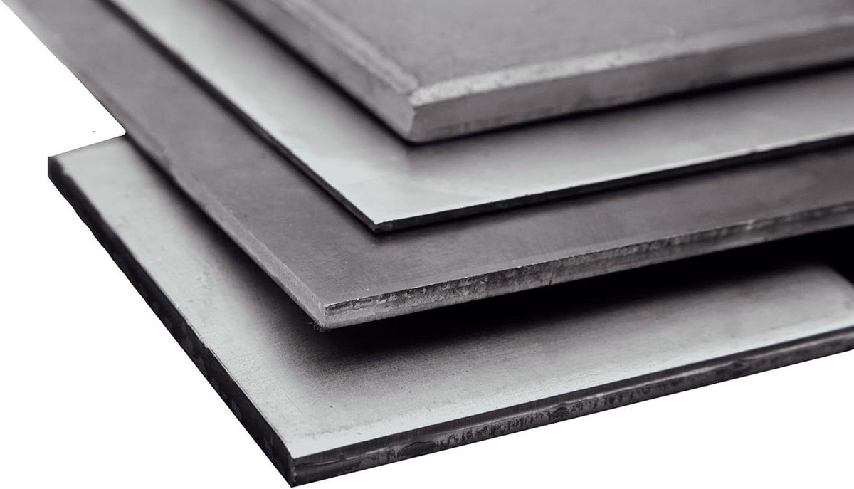 Staalplaat 4mm - IJzeren Platen - Constructie Werk - Op Maat Snijden - 100x500mm - Metaal
