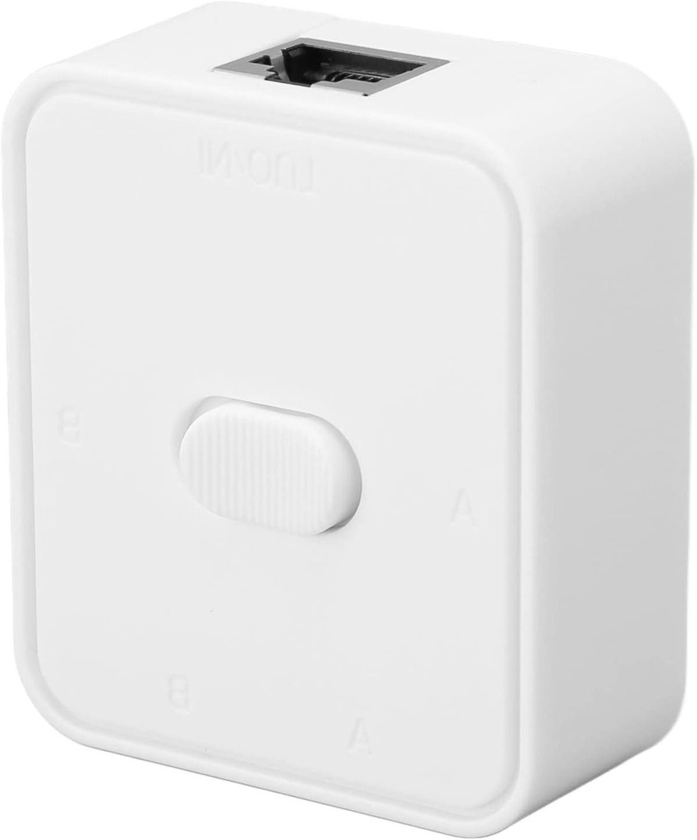 Netwerk Switch - Netwerk Splitter - Internet Uitbreiden - 1000Mbps Snelheid - 2 Poorten - Wit