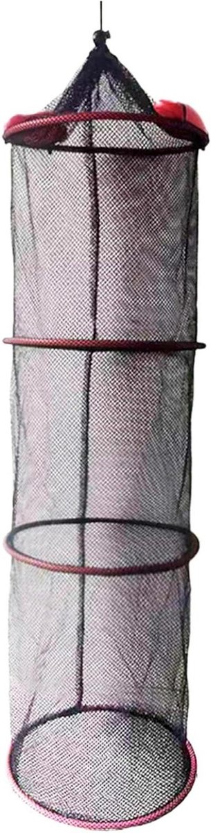 Vismand - Viskooi mand - Vissen levend houden - Sneldrogend drijvend net - 25 x 90 cm - Nylon