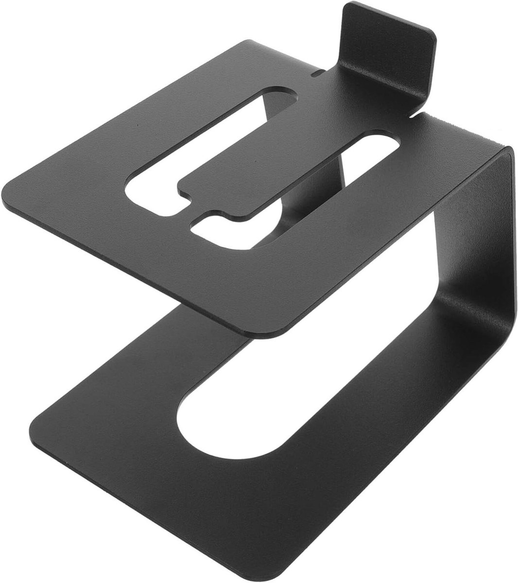 Luidsprekerstandaard Bureau - Speaker Houder - Werkplek Organiseren - Stevig Metaal Ontwerp - 18.5x13x12.5cm - Zwart