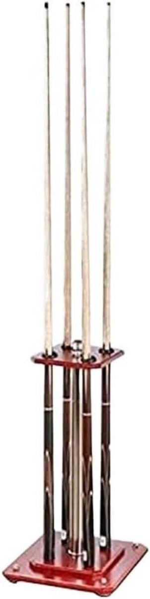 Biljartkeu Rek - Keu Houder - Biljart Organiseren - Vrijstaande Organizer - 35 Mm - Rood Hout