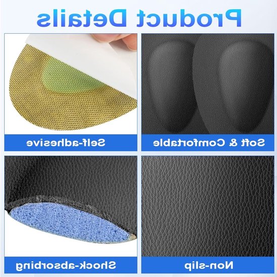 2 Stuks Antislip Voetbal Ondersteunende Pads voor Metatarsale Pijnverlichting en Bescherming van de Voet — afbeelding 2