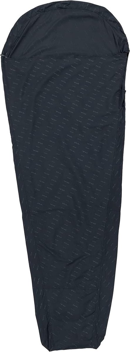 Slaapzak Voering - Mummie Liner - Kamperen en Hiken - Warm en Zacht - 81 x 218 cm - Houtskool