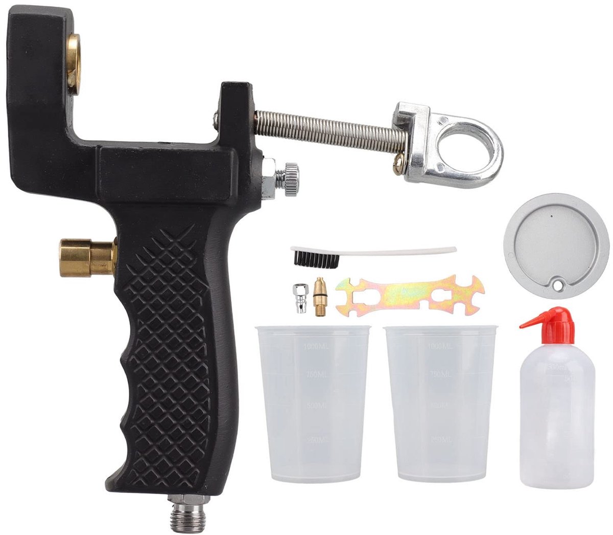 SPHProducts - Gelcoat-spuitpistool - Luchtspuitpistool - Hoge sterkte - 1000 Ml plastic beker - Maatbeker van 500 Ml - Geschikt voor professioneel gebr...