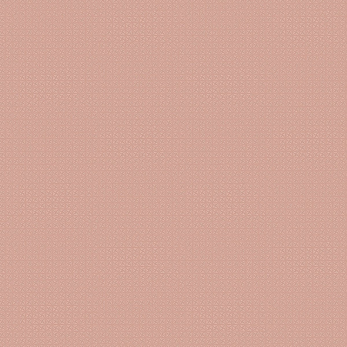 Structuur behang Profhome GR322406-DI vliesbehang hardvinyl warmdruk in reliëf gestempeld met geometrische vormen subtiel glanzend roze zalmrood oudroze 5,33 m2