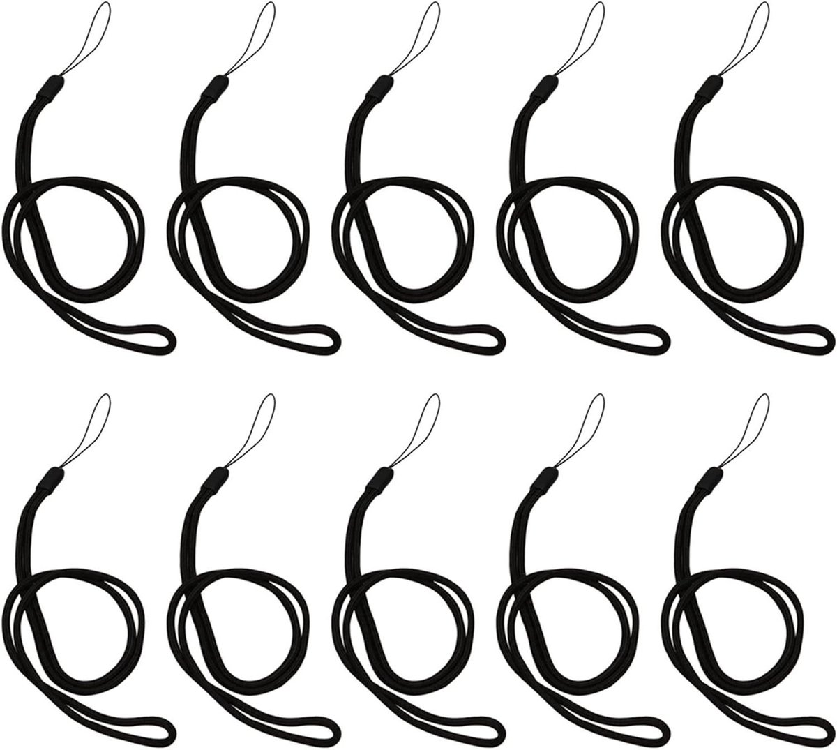 Nylon Halsband - Camera Lus - Camera Beveiligen - Gevlochten Materiaal - 10 Stuks - Zwart