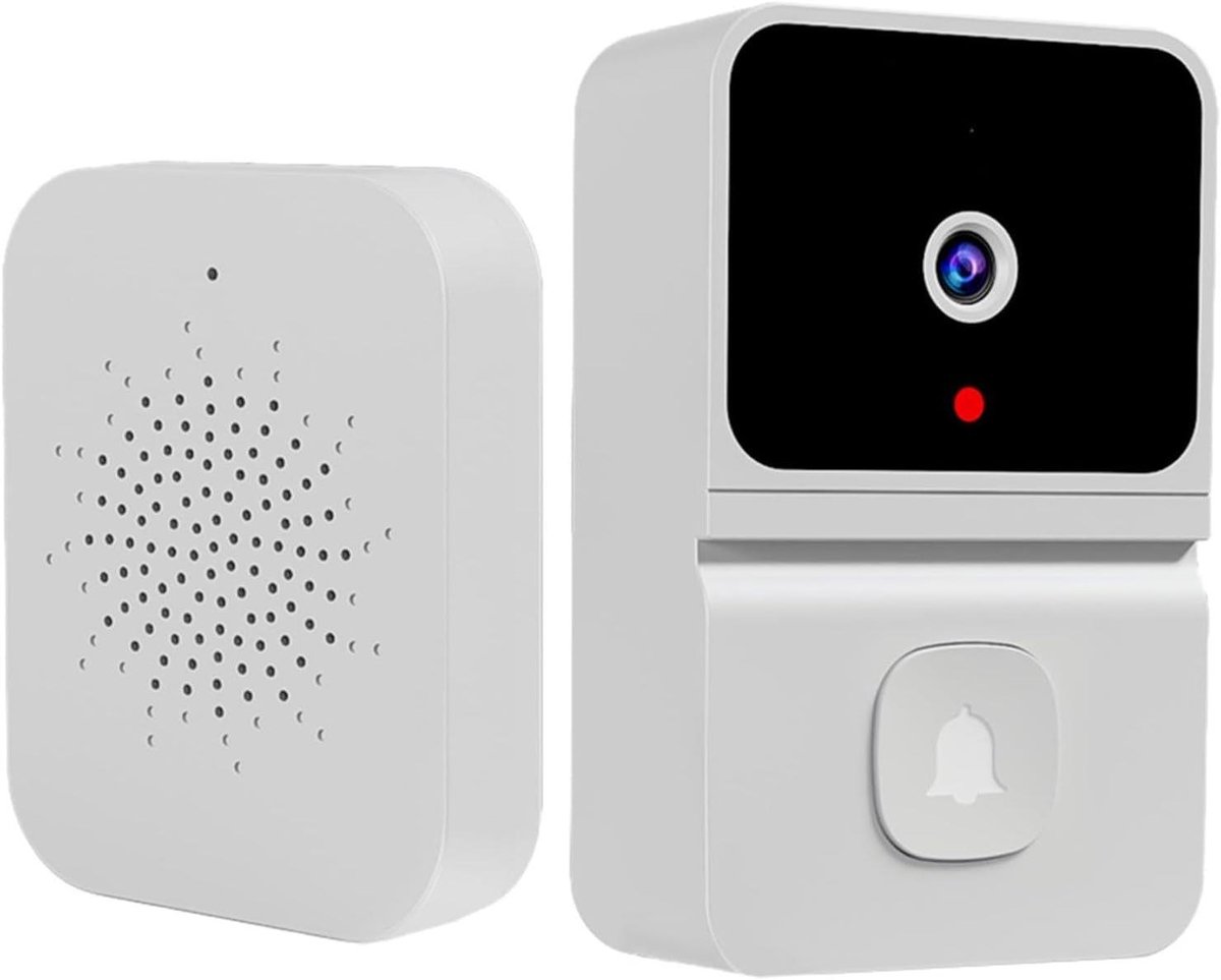 Video Deurbel - Slimme Camera - Huisbewaking - Tweeweg Audio - 17.5 cm - Wit