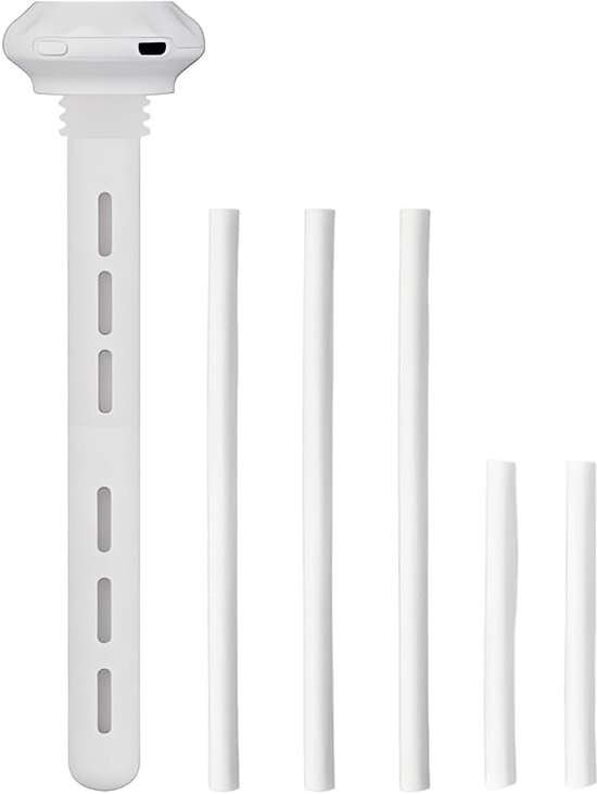 Mini-USB-luchtbevochtiger, draagbaar, ultrasone koude nevel, zonder waterreservoir, stil en in lengte verstelbaar, voor thuis, kantoor, auto en reizen