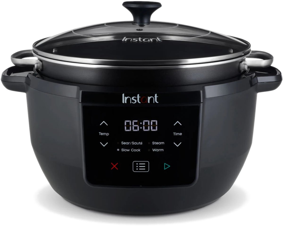 Bol.com Instant Pot Superior 7,2L Slow Cooker - 4-in-1 Slowcooker - Sauteren - Stomen - Warmhouden - Tot 10 Porties - One-Pot Koken aanbieding