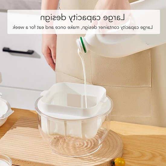 Yoghurt Separator Grote Capaciteit - Efficiënte Fijnmazige Yoghurt Maker voor Thuis — afbeelding 2