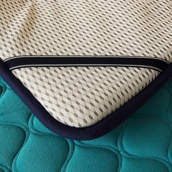 Japanse Slaapmatras - Futon Vloermatras - Comfortabel Slapen - Meerlagige Structuur - 120x200cm - Blauw — afbeelding 4