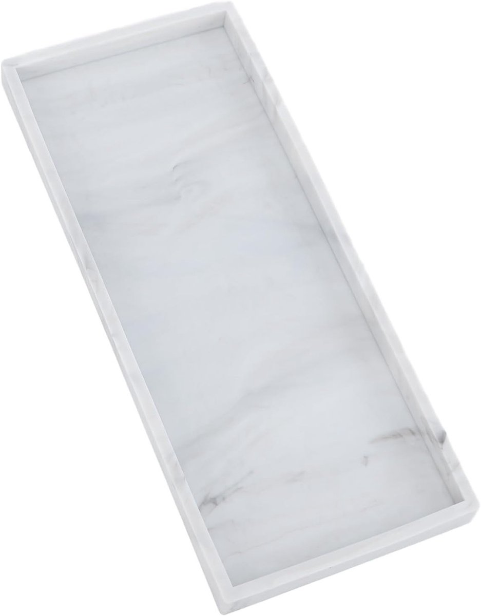 Siliconen Badkamer Organizer voor Cosmetica en Sieraden, Rectangulaire Opbergtray voor Wastafel en Make-up, Ideaal voor Badkamer en Dressoir