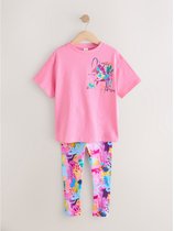 Next - Meisjes - Set van T-shirt en legging - Roze