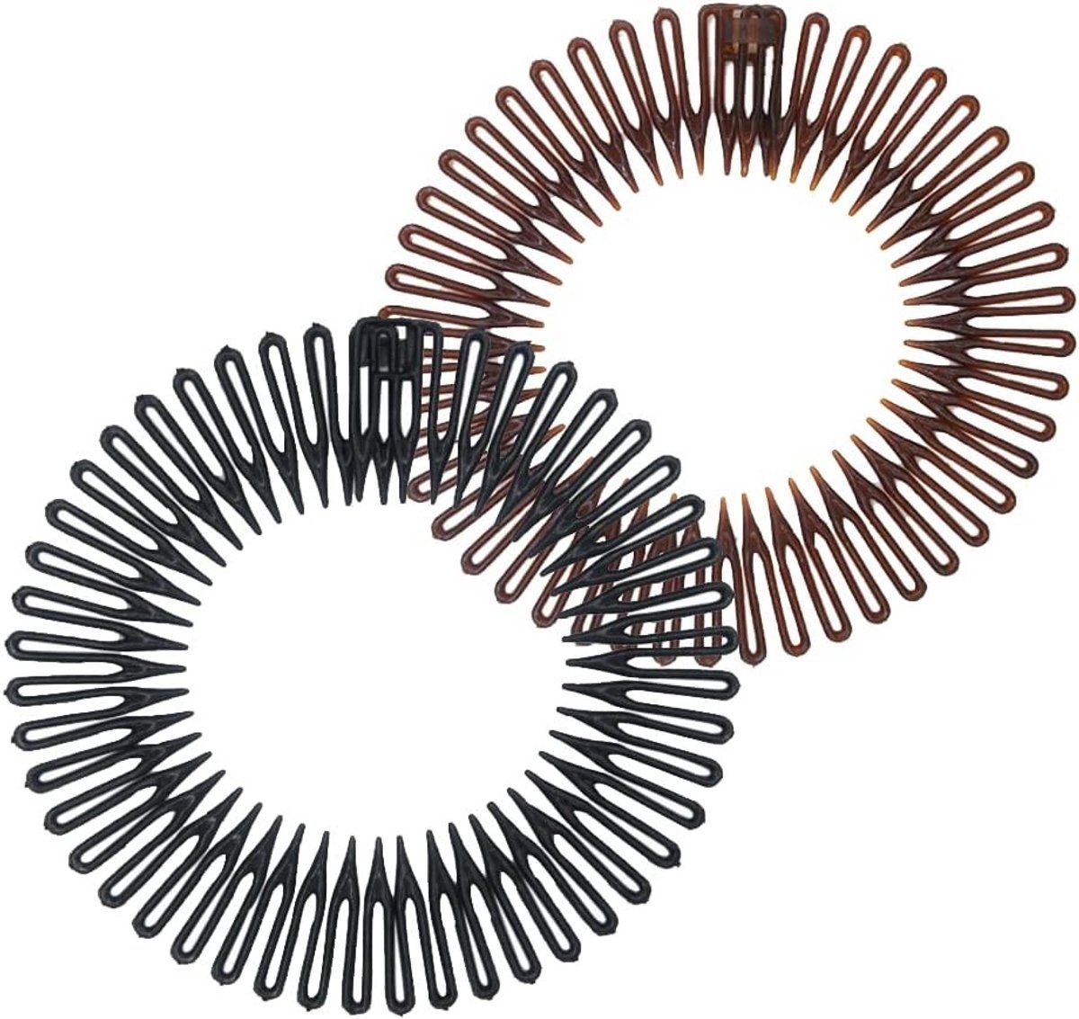 Flexibele Plastic Haar Kam Set van 2, Perfect voor Stijlvolle Haarstijlen en Haaraccessoires, Ideaal voor Thuis en Professioneel Gebruik