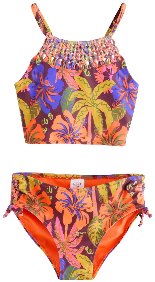 Next - Meisjes - Macrame bikini - Bruin