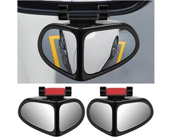 Dodehoekspiegel - 2 stuks - Auto Dode Hoek Spiegels - Auto spiegel - Dodehoekspiegel - Buitenspiegels - Extra achteruitkijkspiegel voor alle Auto, Vrachtwagen, SUV, Caravan - zwart