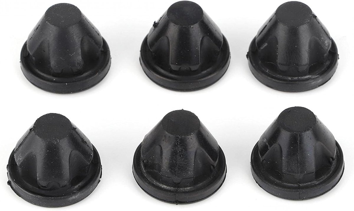 Rubber Grommet Set voor Motorkap, 6 Stuks, Geschikt voor PD100, PD140 en PD170, Duurzaam en Weerbestendig