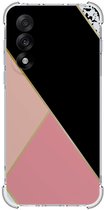 TPU Telefoonhoesje OnePlus Nord 5 - Black Pink Shapes schokabsorberende backcover