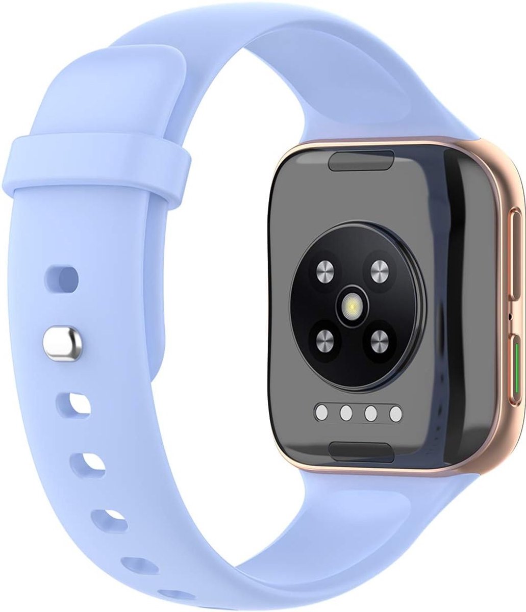 Siliconen horlogeband voor 41 mm smartwatch, vervangbare polsband voor fitness tracker en sportactiviteiten