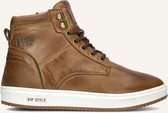 Hip H2239 Sneakers Jongens - Leren Sneaker - Bruin - Maat 34