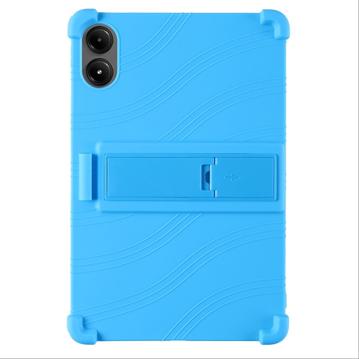 Jhubersproducts - Beschermhoes voor Redmi Pad Pro 12.1 - Zachte TPU-siliconen - Hoge intensiteit bescherming - Blauw - Multifunctionele standaard - Ge