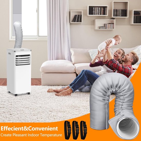 Isolatiehoes Voor Airconditioningslang – 150×15 Cm, Oxford Stof, Hittebestendig, Wasbaar, Met Kabelbinders – Voor Draagbare AC-units, Energiezuinige Warmte-isolatie 2 miniatura