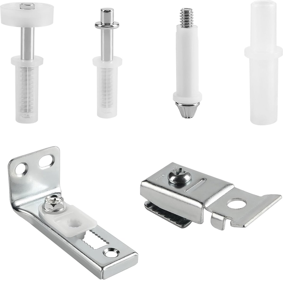 Dailygoods - Bi-Fold Deur Reparatieset - Vervangingsset - Hoogwaardige materialen - Deurhardware - Voor accordeon- en vouwdeuren - Eenvoudige installa