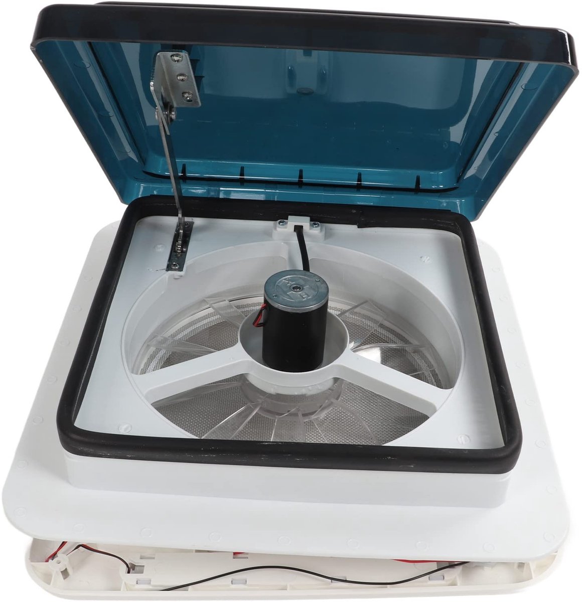Vlemico - RV Dakventilatieventilator - 12V Plafondventilator - Ultra Laag Geluid - 14 Inch - Omkeerbaar - Waterdicht - Geschikt voor Campers - Gero...