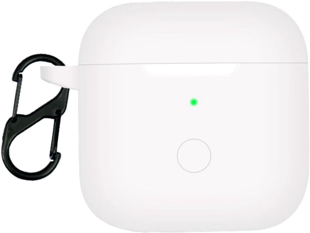 Beschermende Silicone Hoes voor Bluetooth Oordopjes, Geschikt voor Redmi Buds 3 - Wit, Schokbestendig en Duurzaam