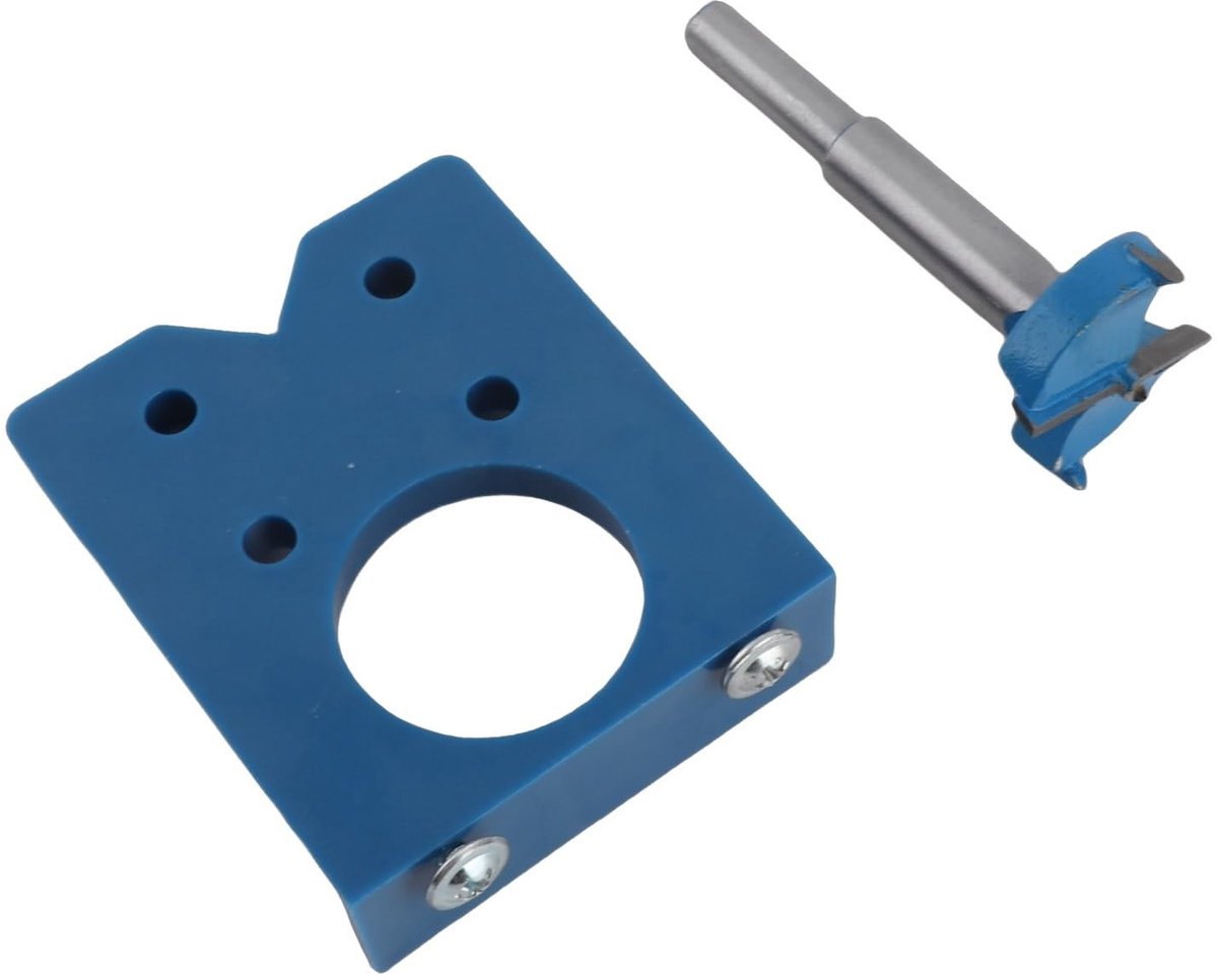 Vlemico - 35mm Scharnier Boren - Houtbewerking Tool - Nauwkeurige Boren Jig - Kastdeur Installatie - Gebruiksvriendelijk - Voor Klussen in Huis