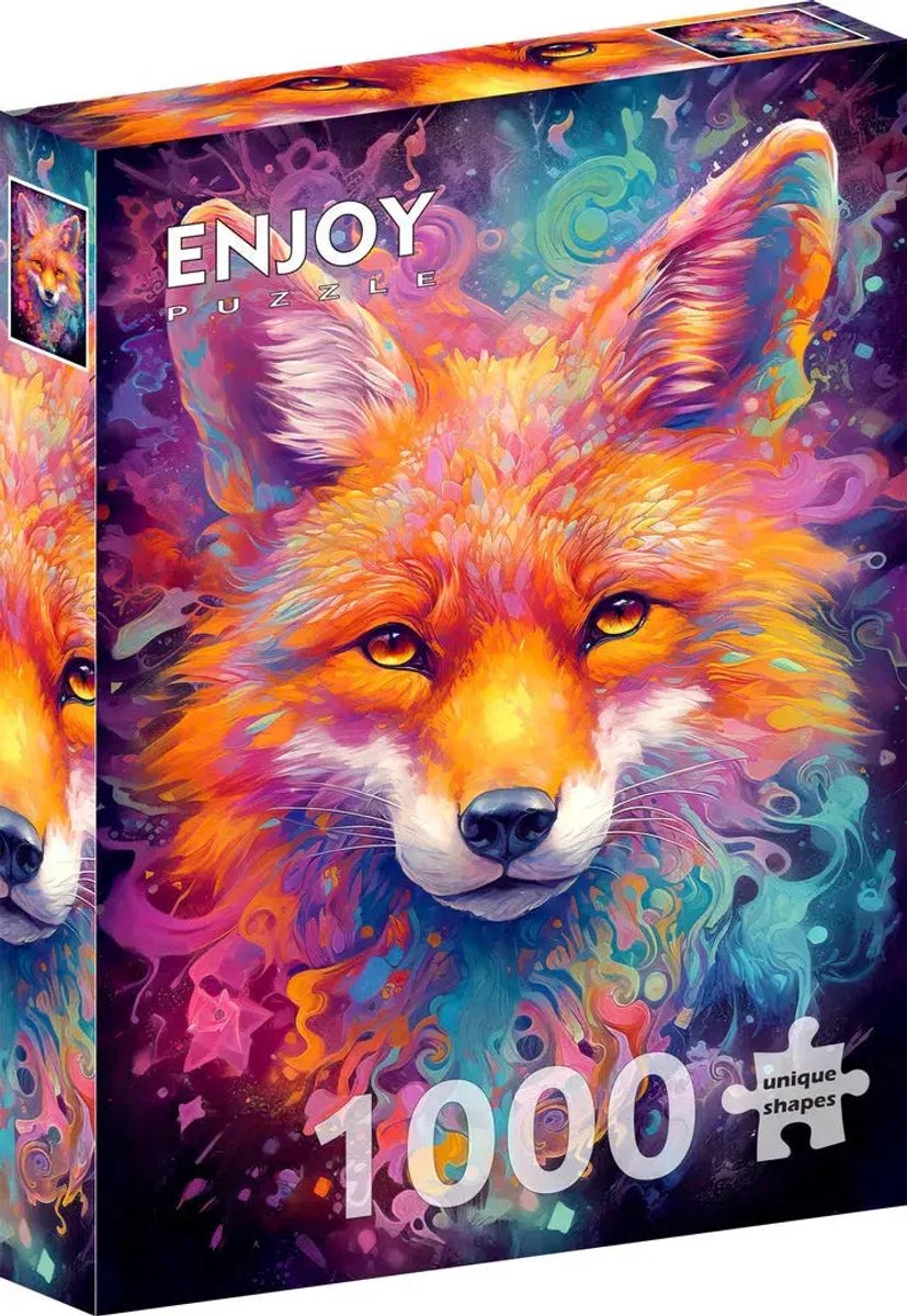 Enjoy Puzzle legpuzzel Fiery Fox 1000 stukjes kleurrijk karton.