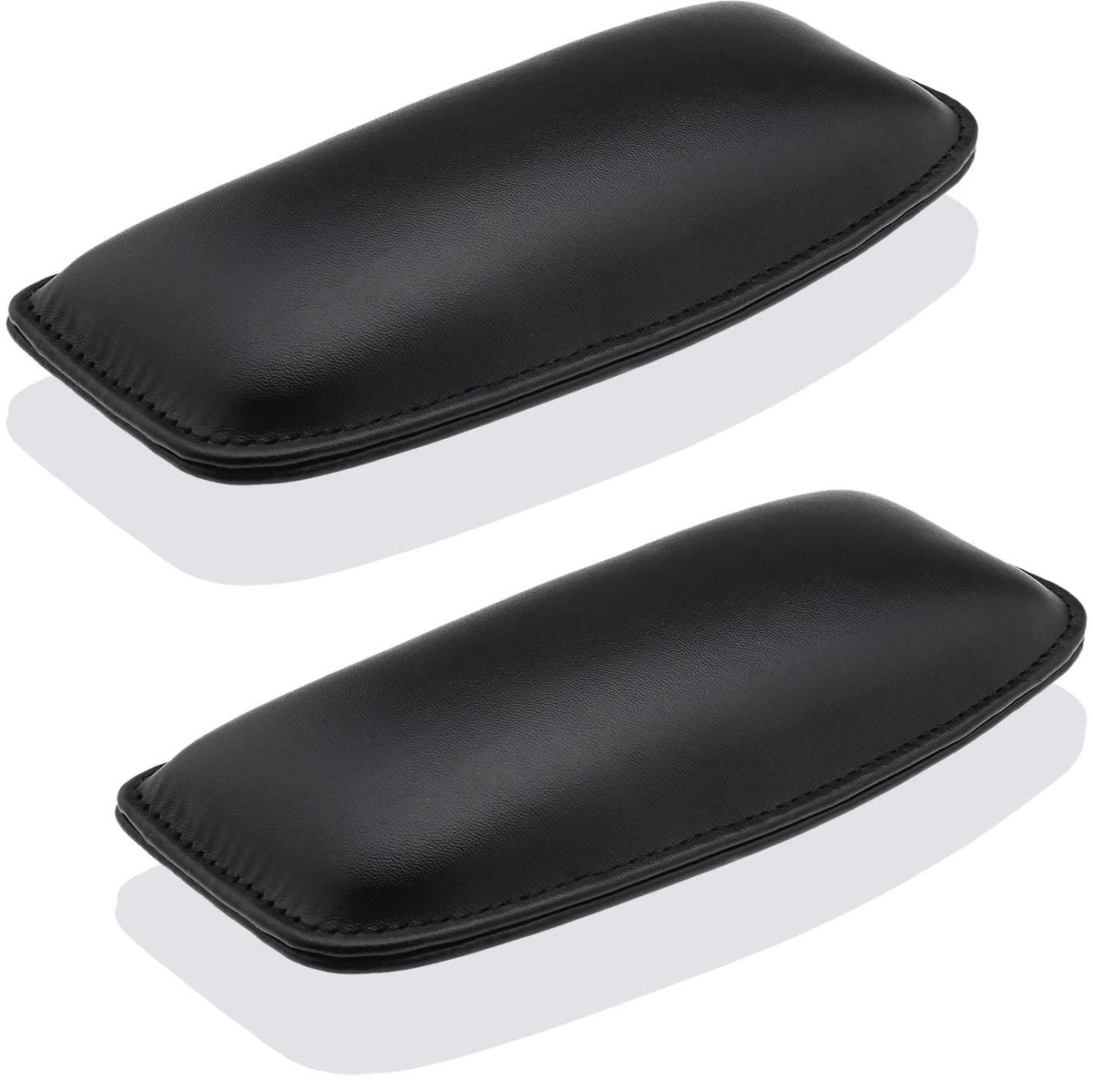 By shayne - Auto Console Knie Legging Kussen - Zachte Pad - 2 Stuks - Lederen Ondersteuning - 18 x 8 x 2,8 cm - Armsteun en Beensteun - Geschikt voor.