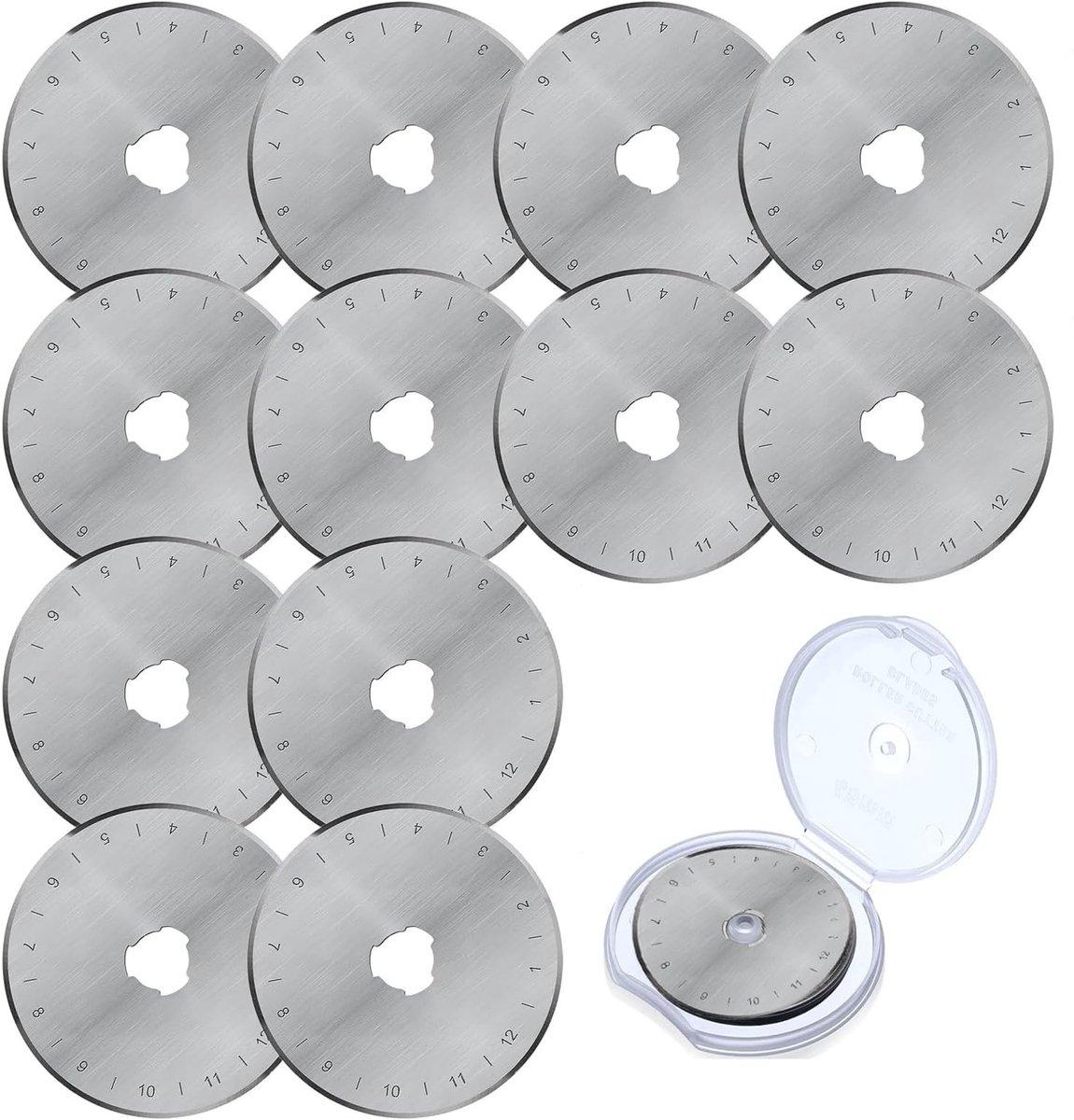 Smoakez - Rolsnijder - Ronde Messen Cutter - Inclusief Opbergkoffer - 45 mm - Voor Quilten, Papier en Stof - Perfect voor Scrapbooking en Naaien