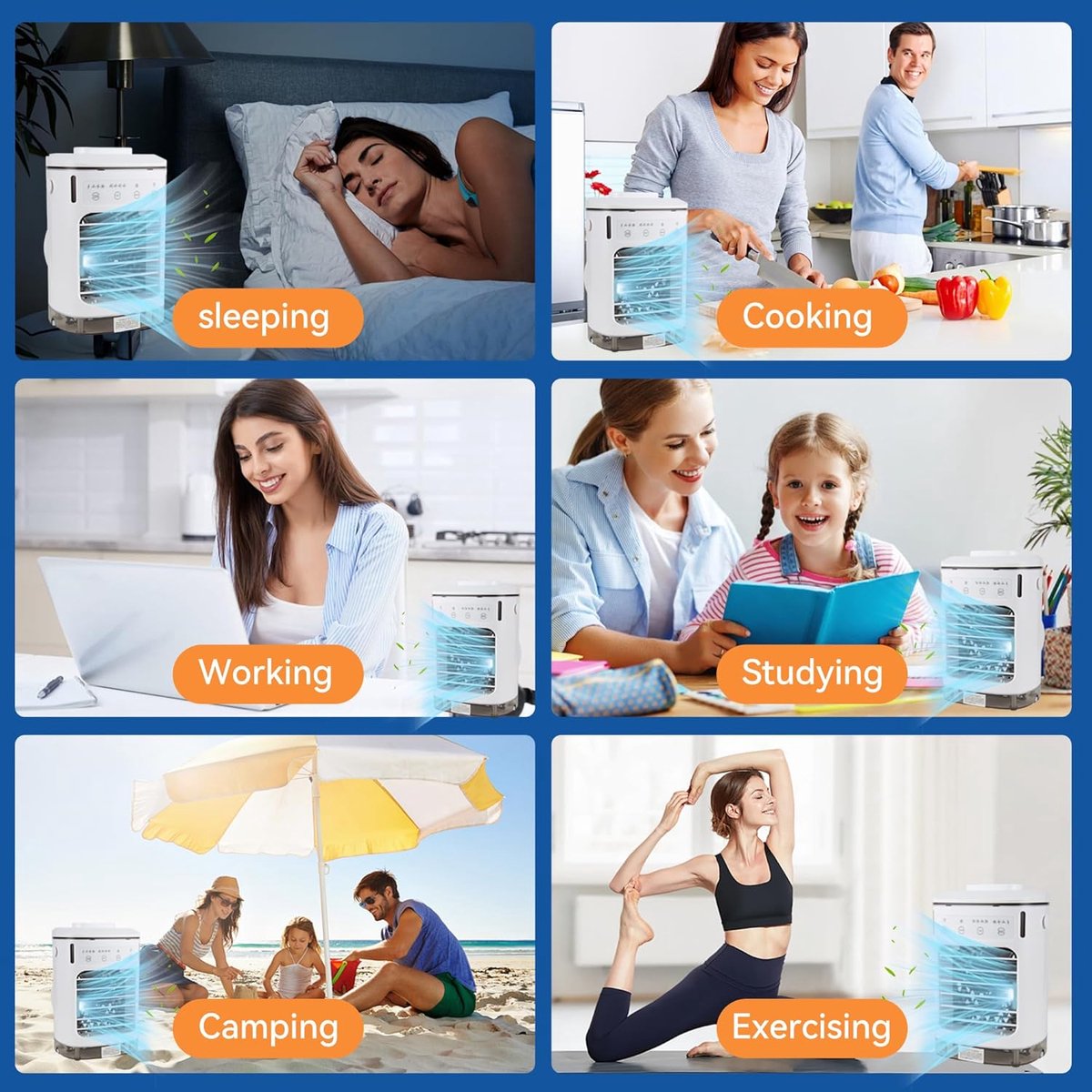 Airco Aircooler 4-in-1 - Draagbare koeling met watervoorraad thumbnail 4