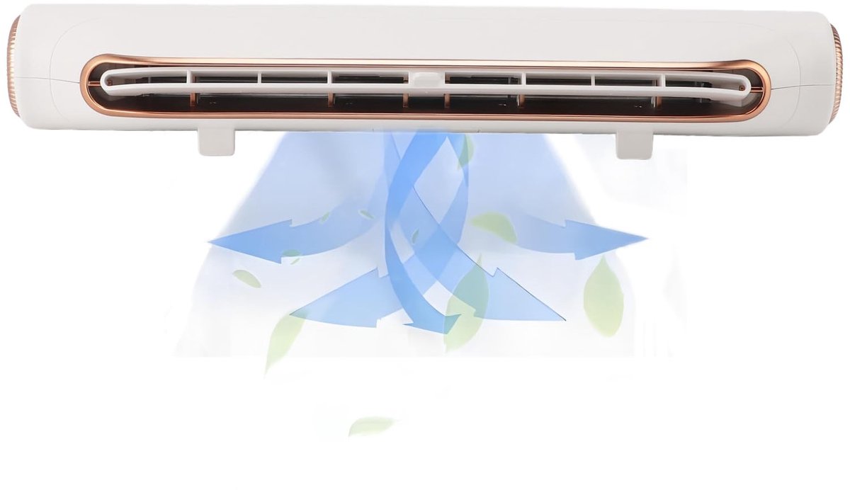 Livia home - Monitor Clip-on Ventilator - USB Ventilator - 3 Snelheden - Wit - Verstelbare Windhoek - Perfect voor Bureau en Scherm - Compact Model