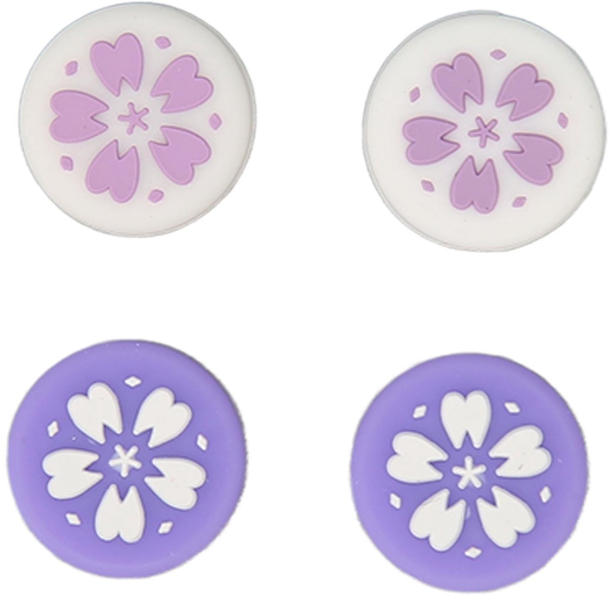 Smoakez - Leuke Schakelaar Caps - Kawaii Joystick Covers - Zachte Siliconen - Paarse Knop Covers - Voor Controller - Gaming Accessoire