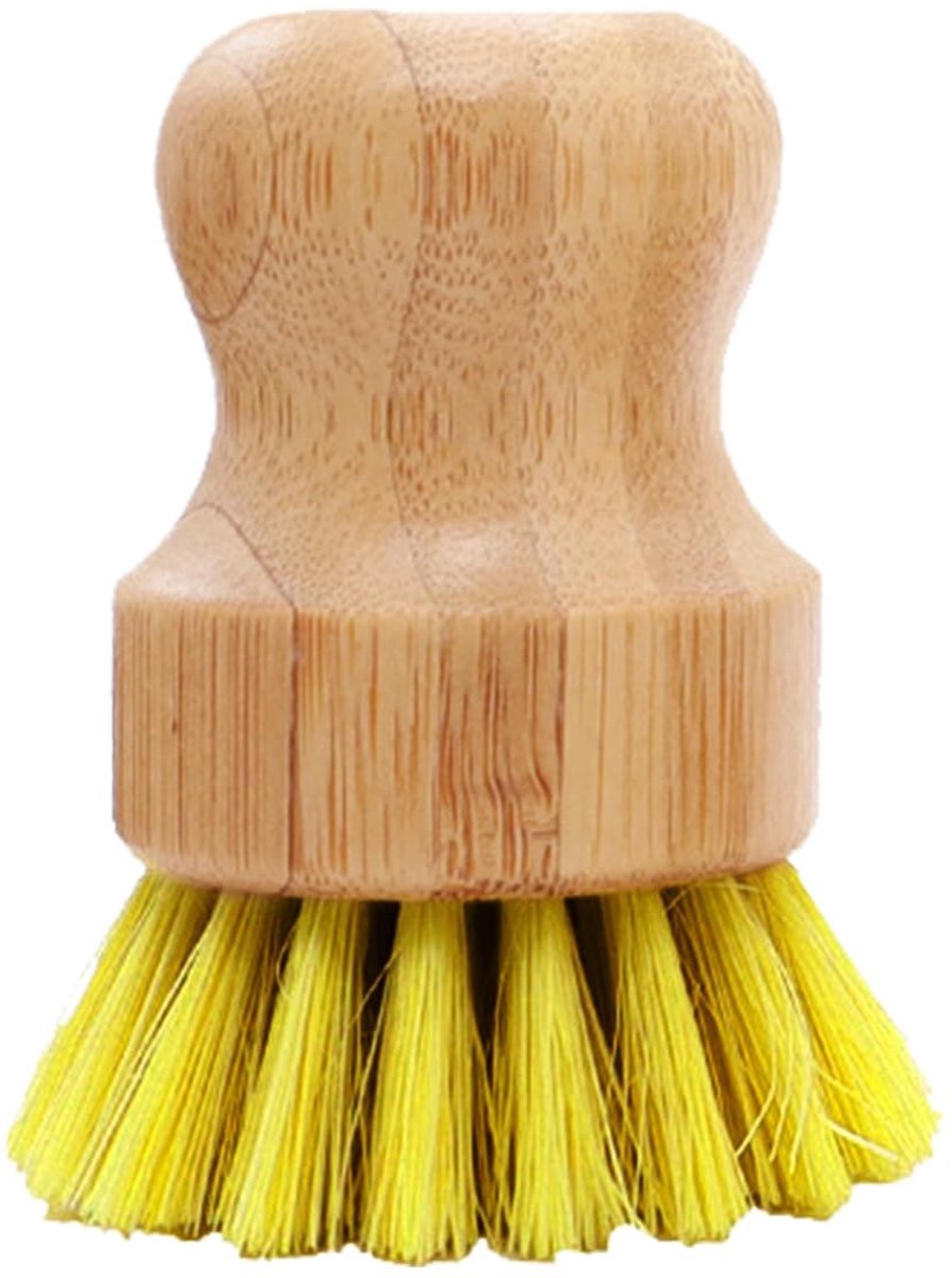 Dailygoods - Houten Rinseborstel - Mushroom Brush - Duurzaam en milieuvriendelijk - Voor het reinigen van Dishes en Groenten - Perfect voor een schone