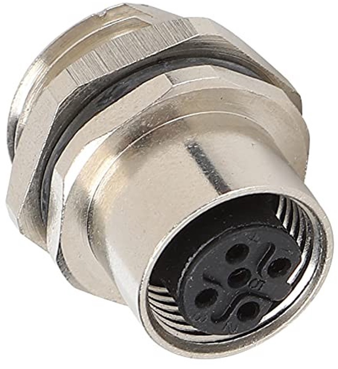 Dailygoods - 5 Pins Stekker Connector - Waterdichte Stekkeradapter - Compact formaat - M12 IP67 - Geschikt voor diverse toepassingen - Messing connect