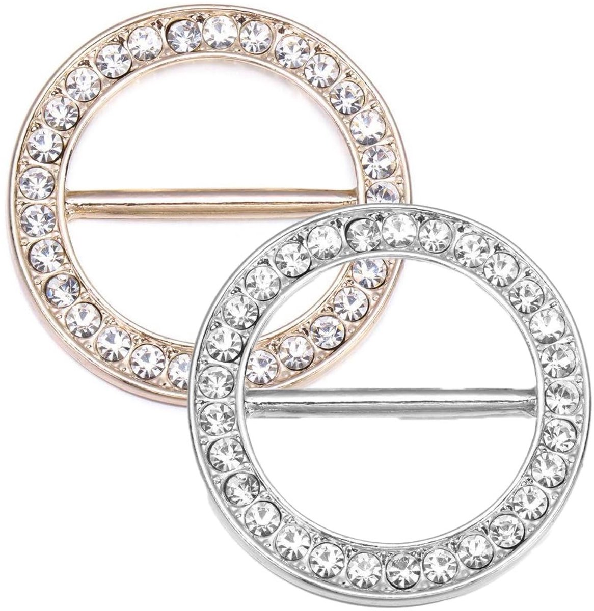 Allecto - Ringen sjaals gesp - Zirkonia sluitingen - Elegante