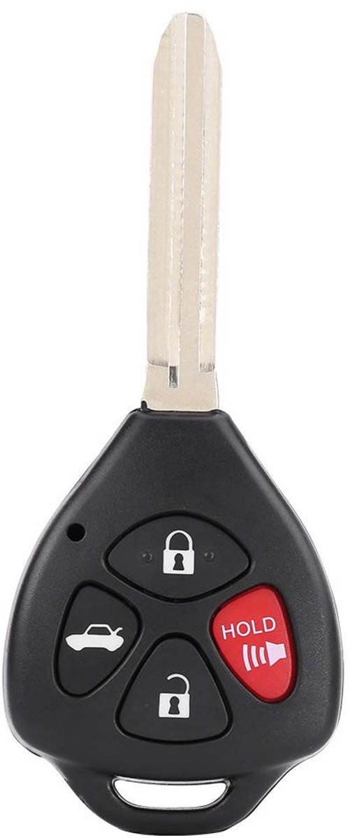 Livia home - Afstandsbediening Sleutelhanger - Vervangende Shell Case - Zwart - Toyota - 4 Knoppen Afstandsbediening - Geschikt voor verschillende mod
