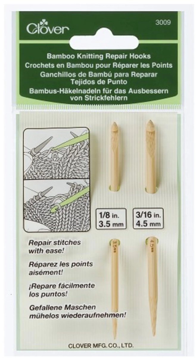 Clover Bamboo repair hooks
