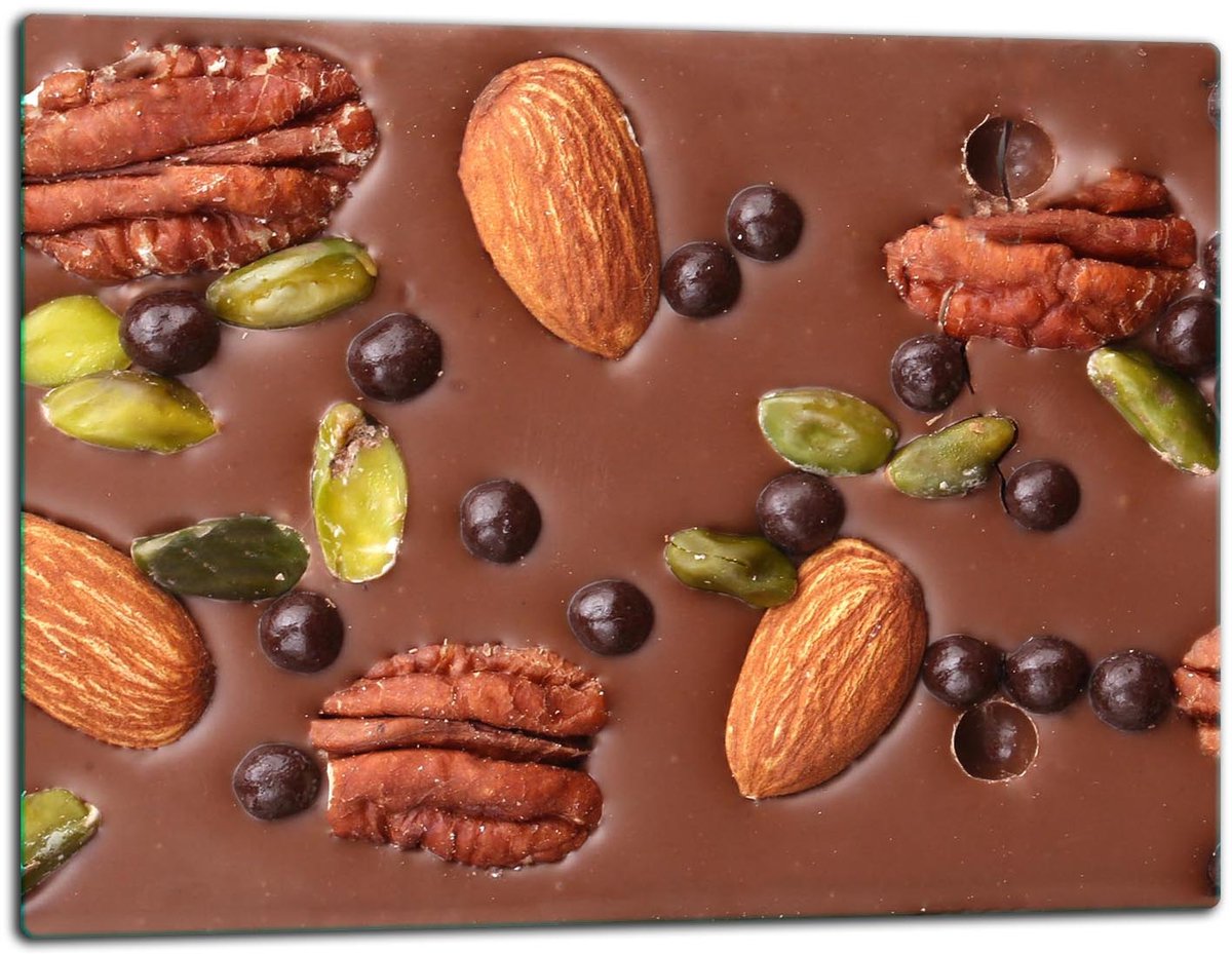 TMK ArtDeko - Snijplank - Glas - 52x40cm - Chocolade