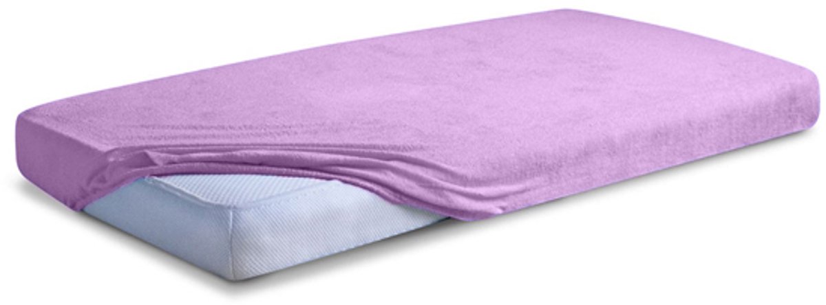 Matex Premium Serie - Frotte Hoeslaken - 90x200/100x200 - Fiolet