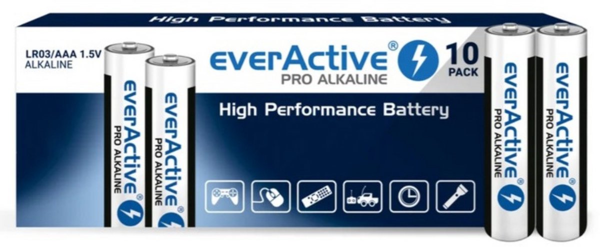 10 stuks LR03 AAA everActive Pro