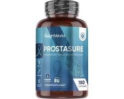 WeightWorld Prostaat capsules - Ondersteunt een gezonde prostaat functie - 180 capsules voor 6 maanden - 100% natuurlijke ingrediƫnten
