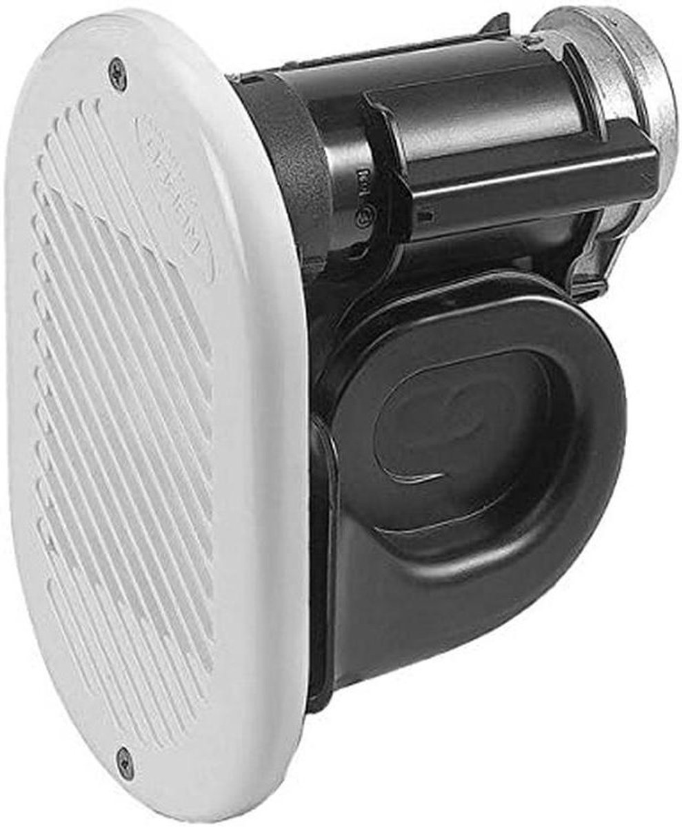 Elektrische Waarschuwingsmelder - Luid Alarm - Scheepsveiligheid - Geïntegreerde Compressor - 95 x 120 mm - Wit