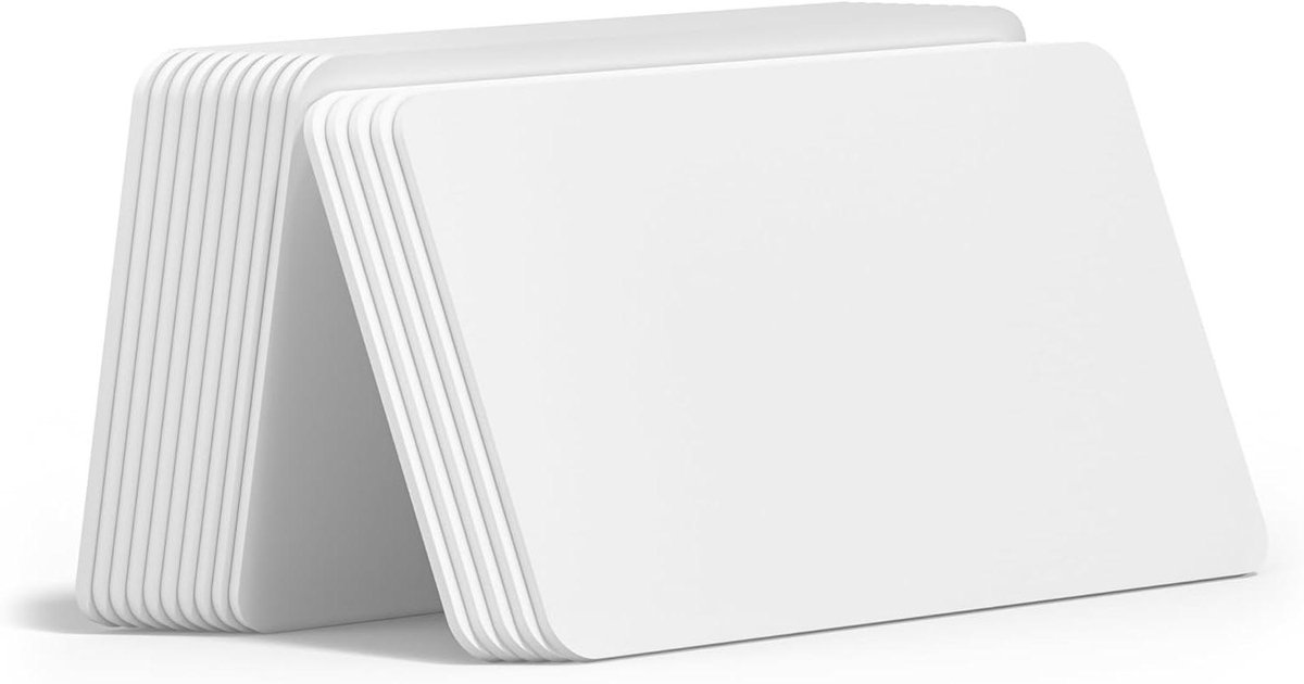 NFC Tags NTAG 215 - PVC Kaarten Programmeerbaar - Smart Home Triggeren - Waterdicht PVC Materiaal - 10 stuks - Wit