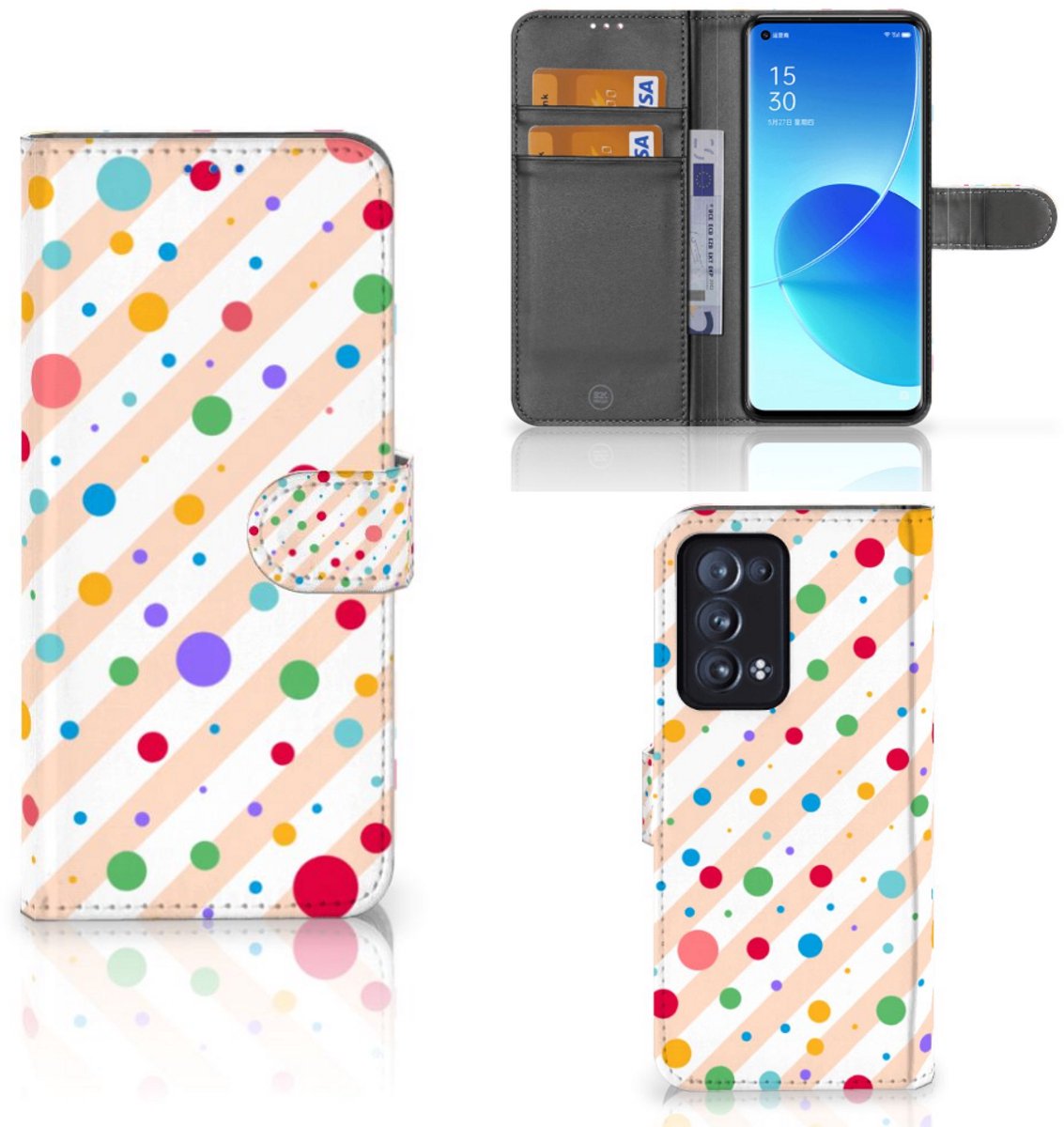 OPPO Reno 6 Pro Plus 5G Telefoon Hoesje Dots