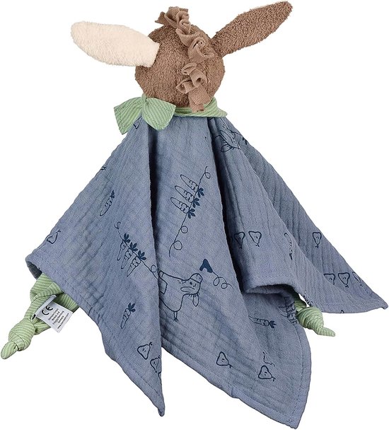 Knuffeldoek Ezel - Zachte metgezel - Troosten en spelen - Kleine knopen om vast te pakken - Eén maat - Blauw — afbeelding 4